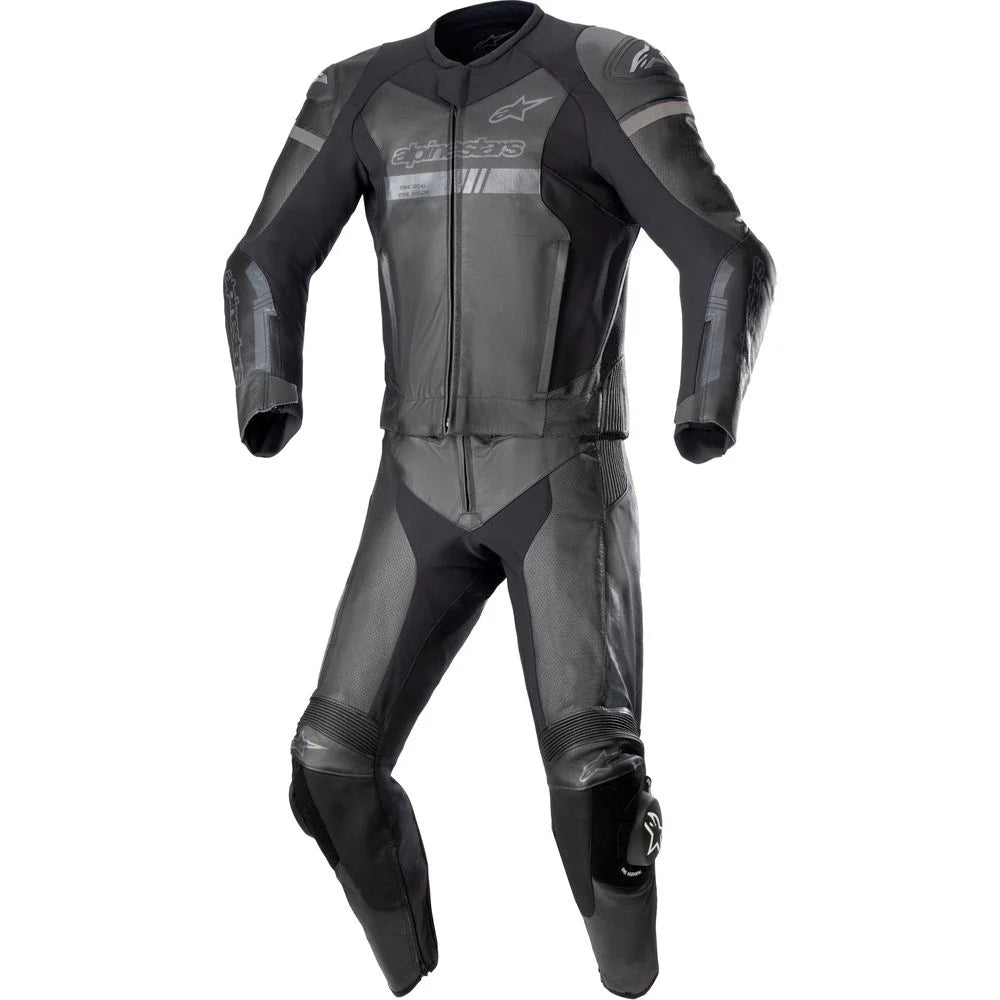 Alpinestars GP Force Chaser Two Piece Leather Suit Black Black