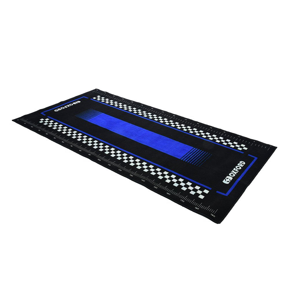 Oxford OX911 Workshop Garage Motorcycle Maintenance Mat Pitlane Yama Blue L 200 x 100cm