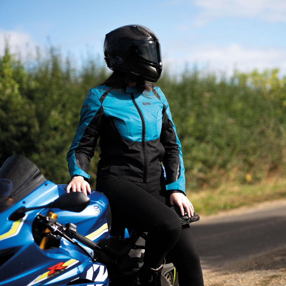 Oxford Iota 1.0 Ladies Motorcycle Jacket Teal