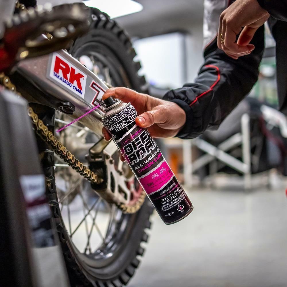 Muc-Off Off-Road Motorcycle All Weather Chain Lube Motocross Moto X Spray 400ml