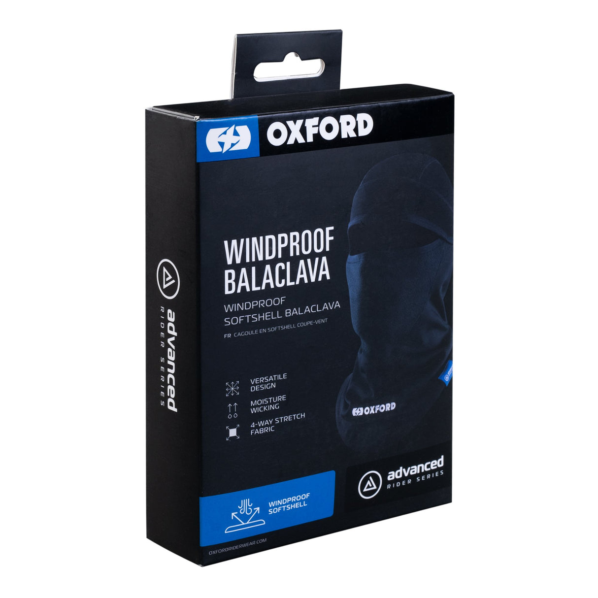 Oxford Advanced Windproof Motorcycle Balaclava Black