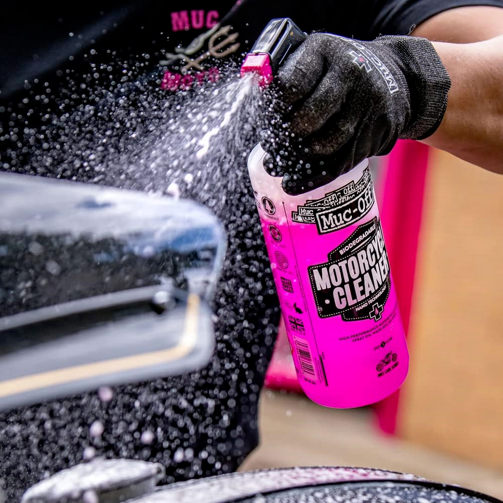 Muc-Off 636 Motorcycle Essentials Cleaning Kit 5 Piece Motorbike Care Kit