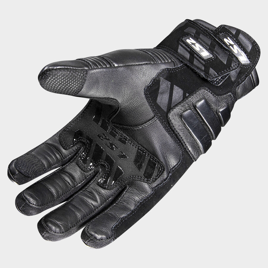 LS2 Octane Waterproof Leather Motorcycle Gloves - Black