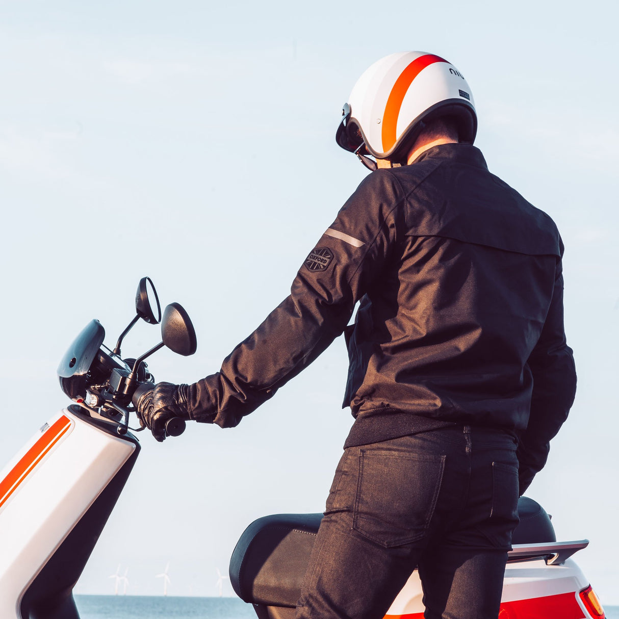 Oxford Harrington Men's Motorcycle Jacket Black