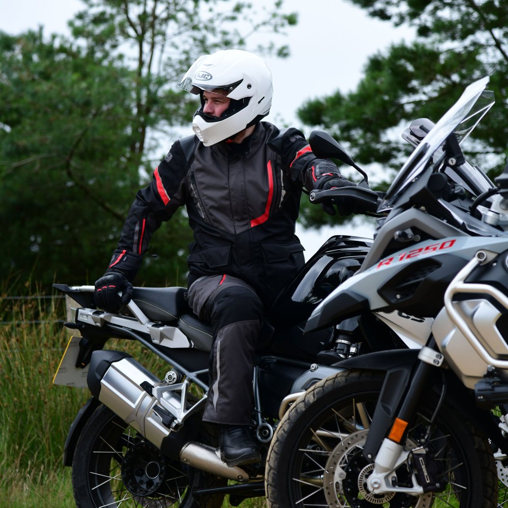 Oxford Montreal 4.0 MS Dry2Dry Motorcycle Trousers Black Grey Red