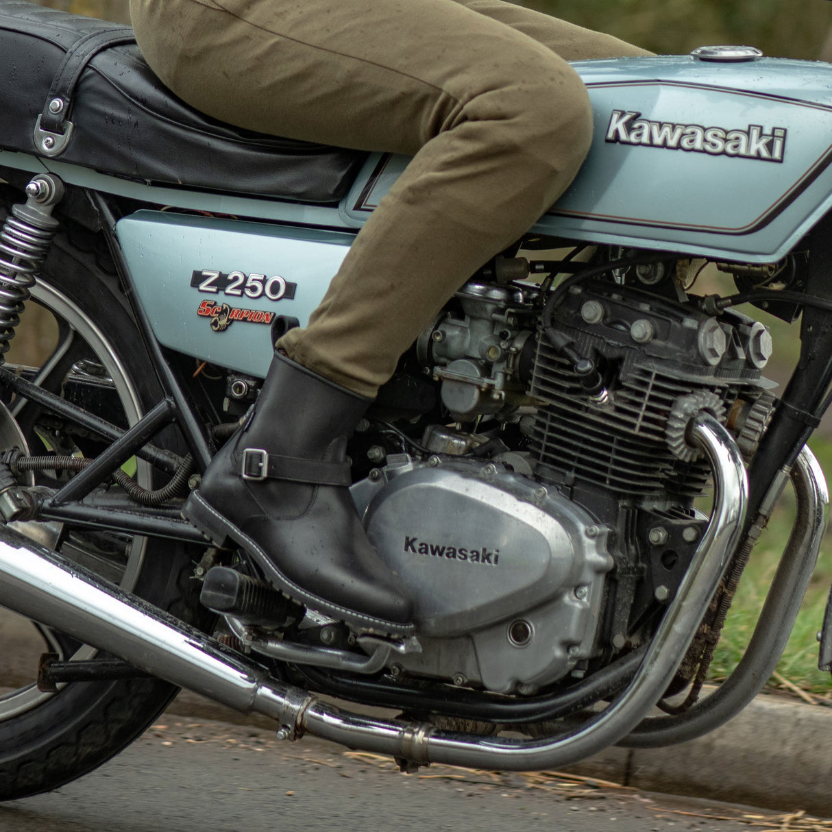 Oxford Womens Sofia Motorcycle Ankle Boots Black