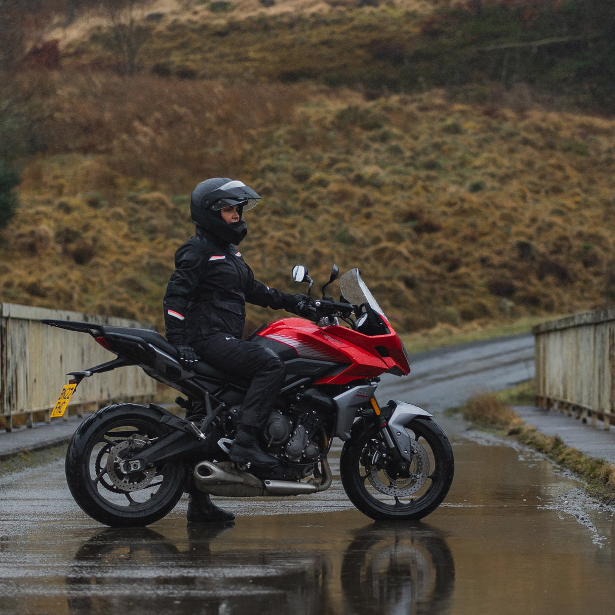 Oxford Mondial 2.0 Ladies Motorcycle Jacket Black Coral