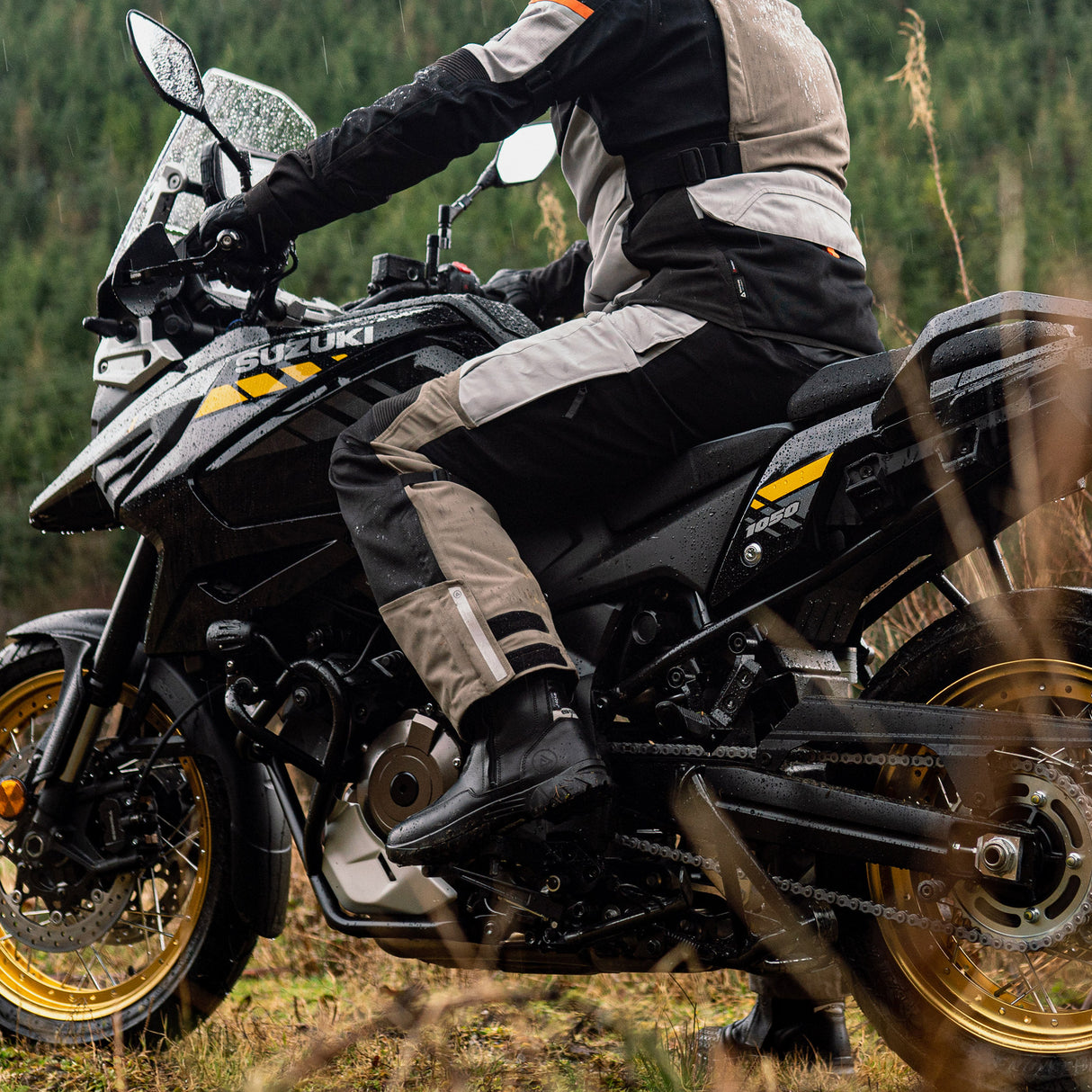 Oxford Stormland D2D Motorcycle Trousers Desert Black Orange