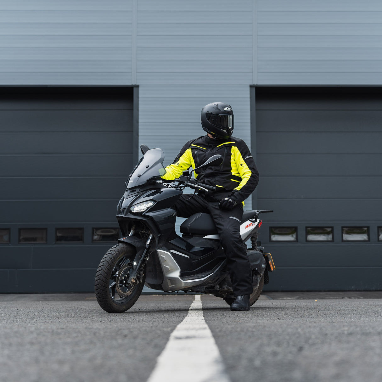 Oxford Metro 2.0 Men's Motorcycle Jacket Black/Fluo