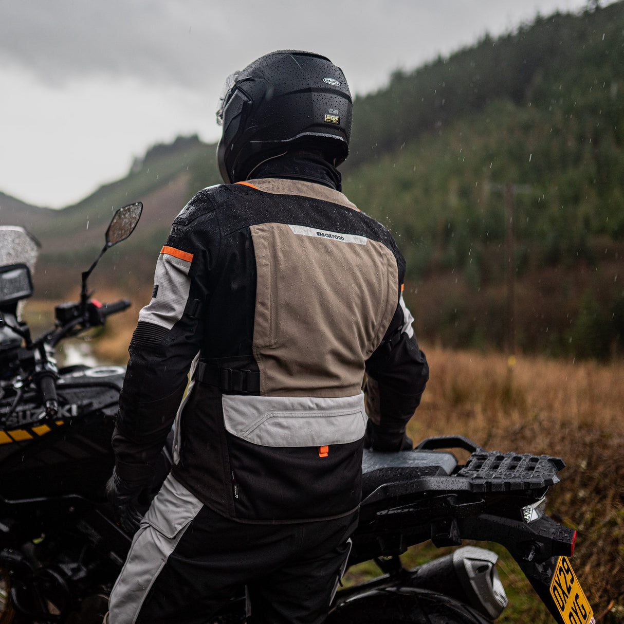 Oxford Stormland D2D Men's Motorcycle Jacket Desert/Black/Orange