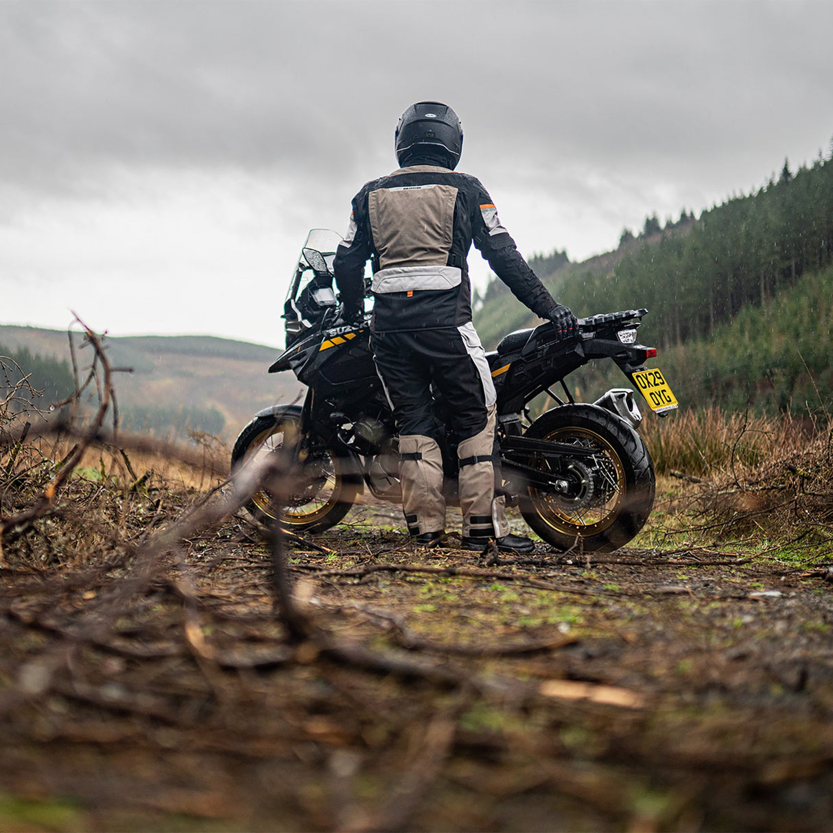 Oxford Stormland D2D Men's Motorcycle Jacket Desert/Black/Orange