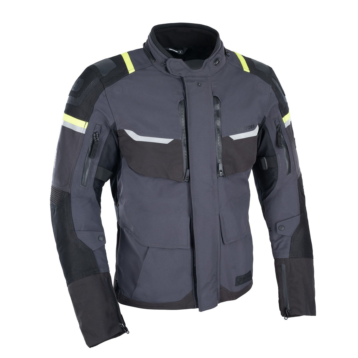 Oxford Stormland D2D Motorcycle Jacket Grey Black Fluo