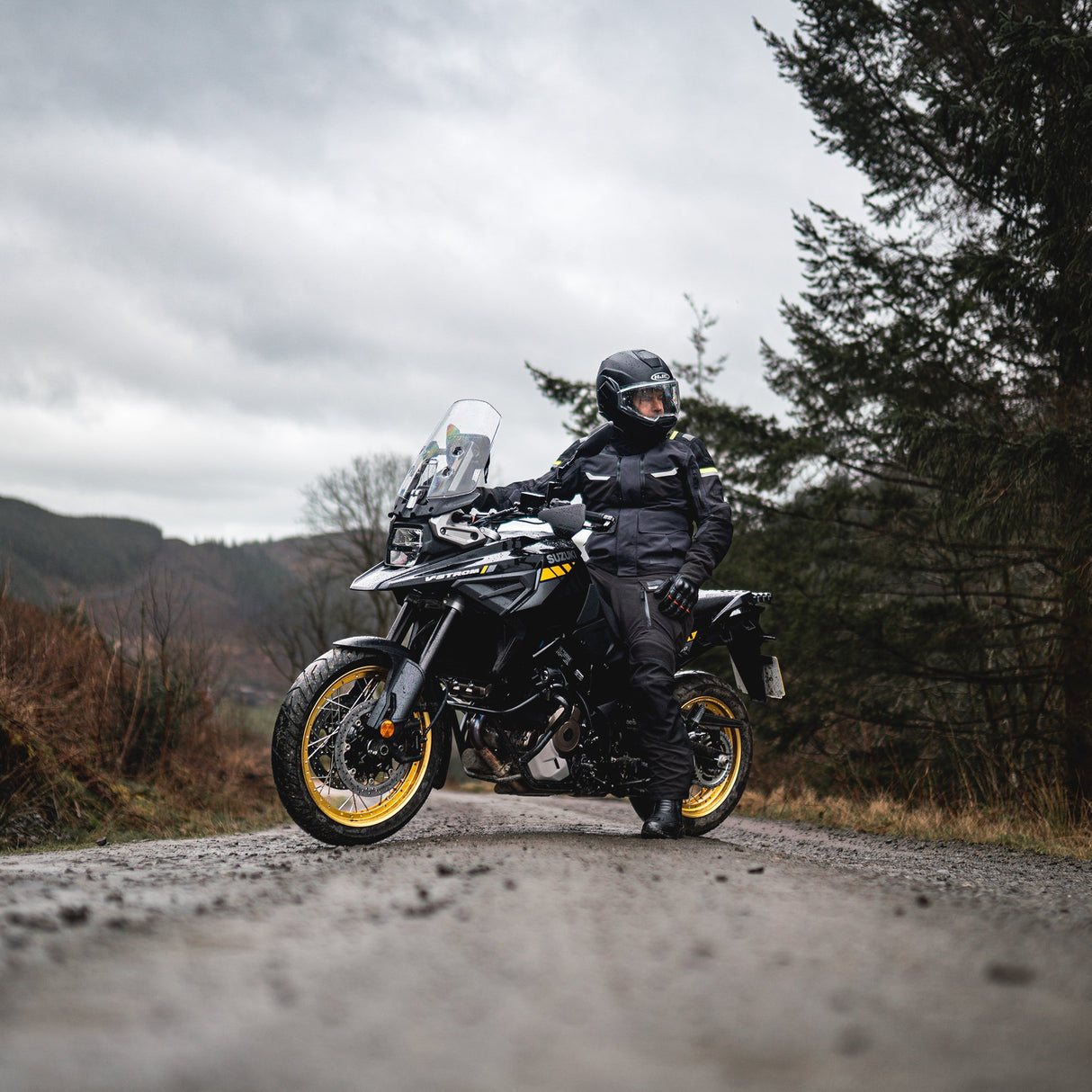 Oxford Stormland D2D Men's Motorcycle Jacket Grey Black Fluo