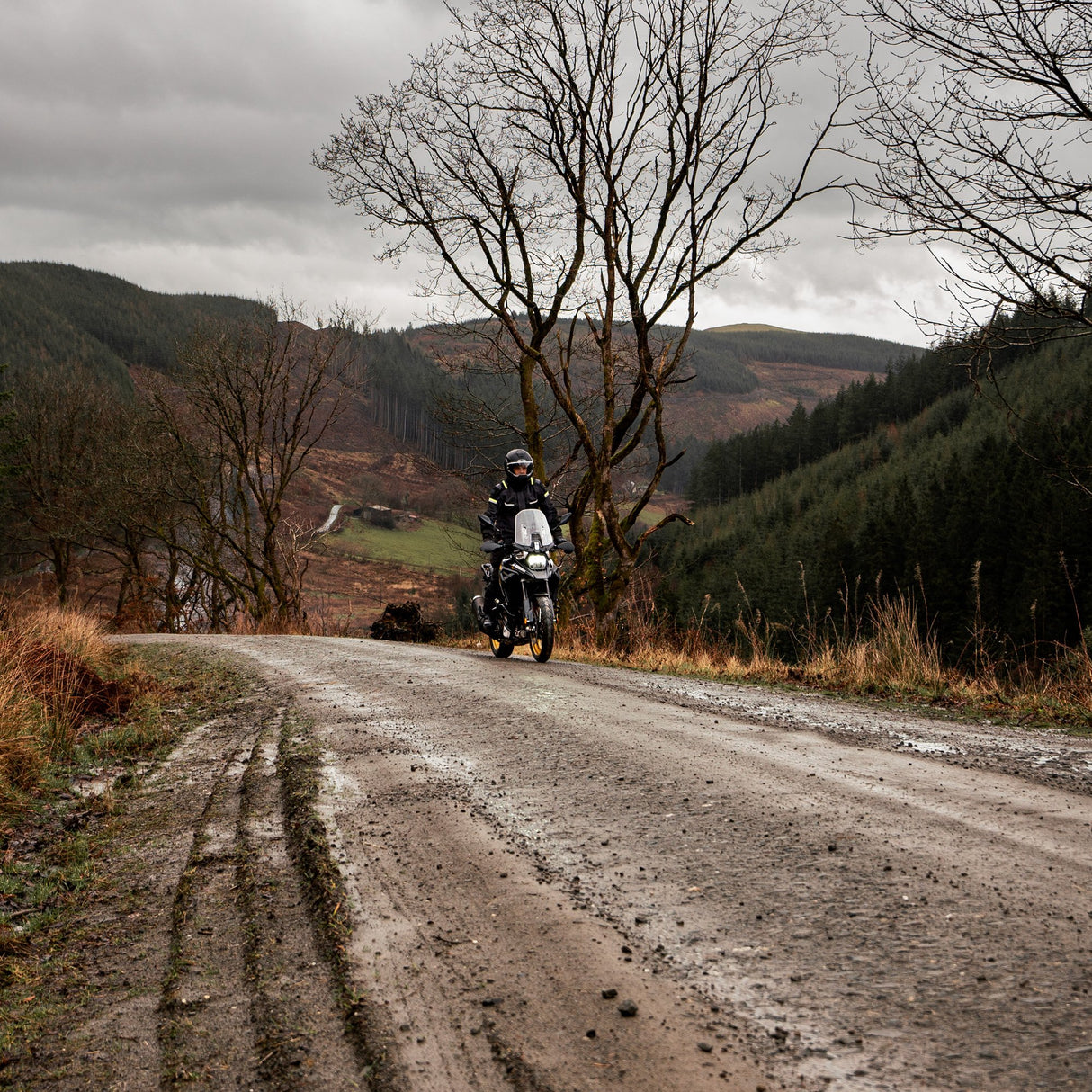 Oxford Stormland D2D Men's Motorcycle Jacket Grey Black Fluo