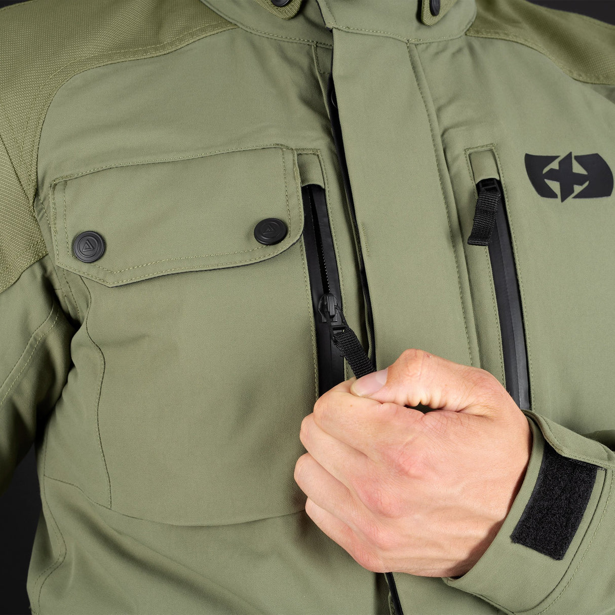 Oxford Barkston D2D Men's Motorcycle Jacket Khaki