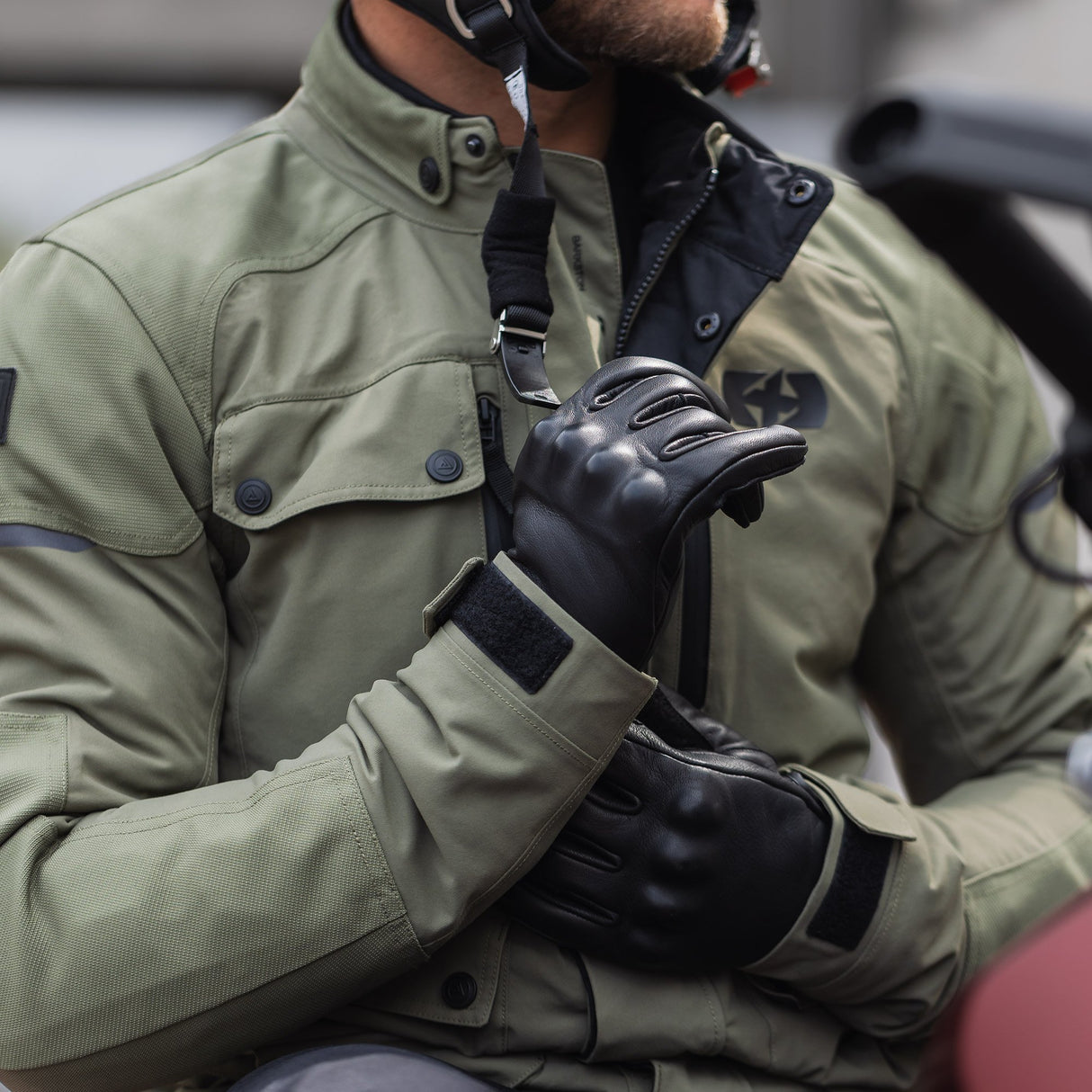 Oxford Barkston D2D Men's Motorcycle Jacket Khaki