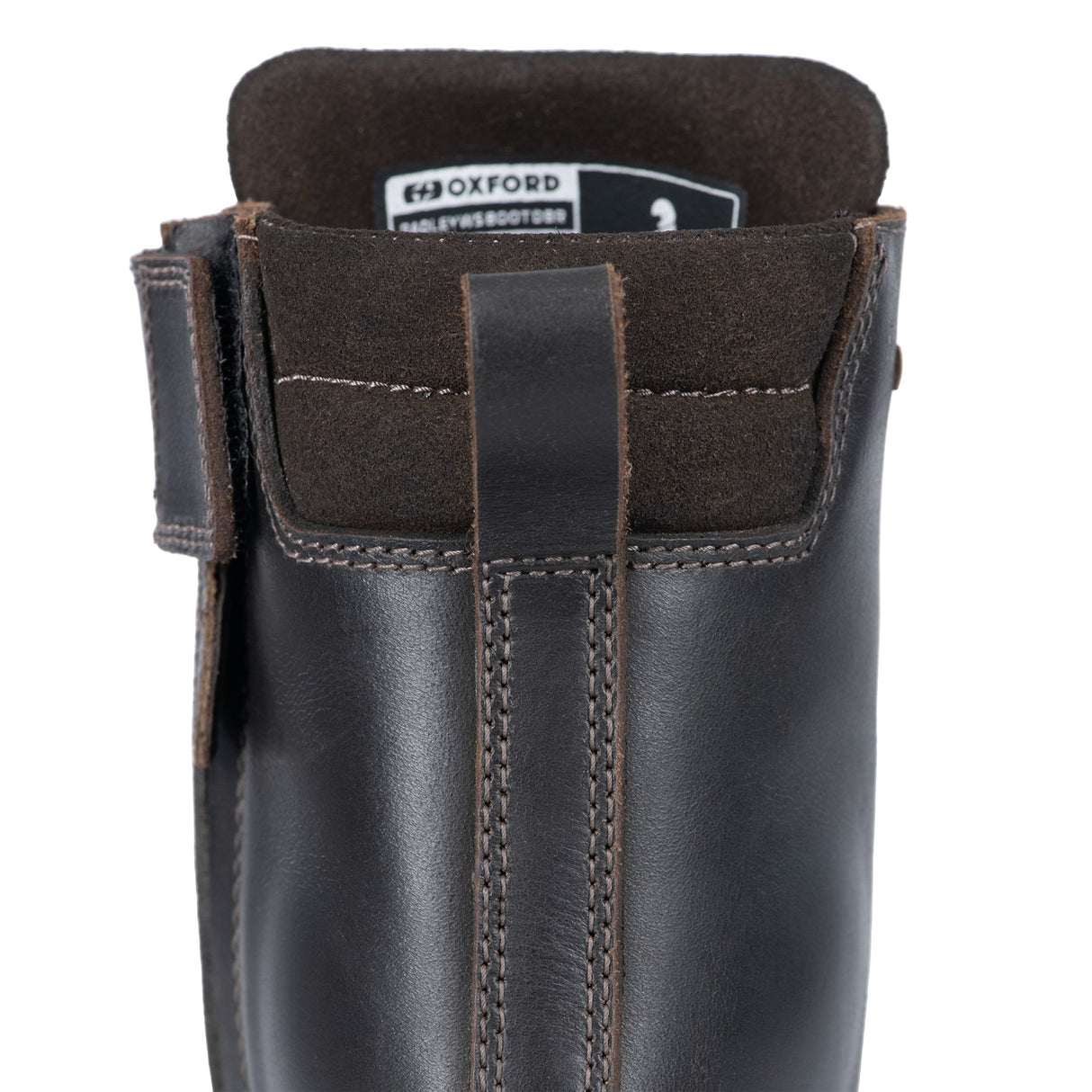 Oxford Womens Radley Motorcycle Boots Dark Brown