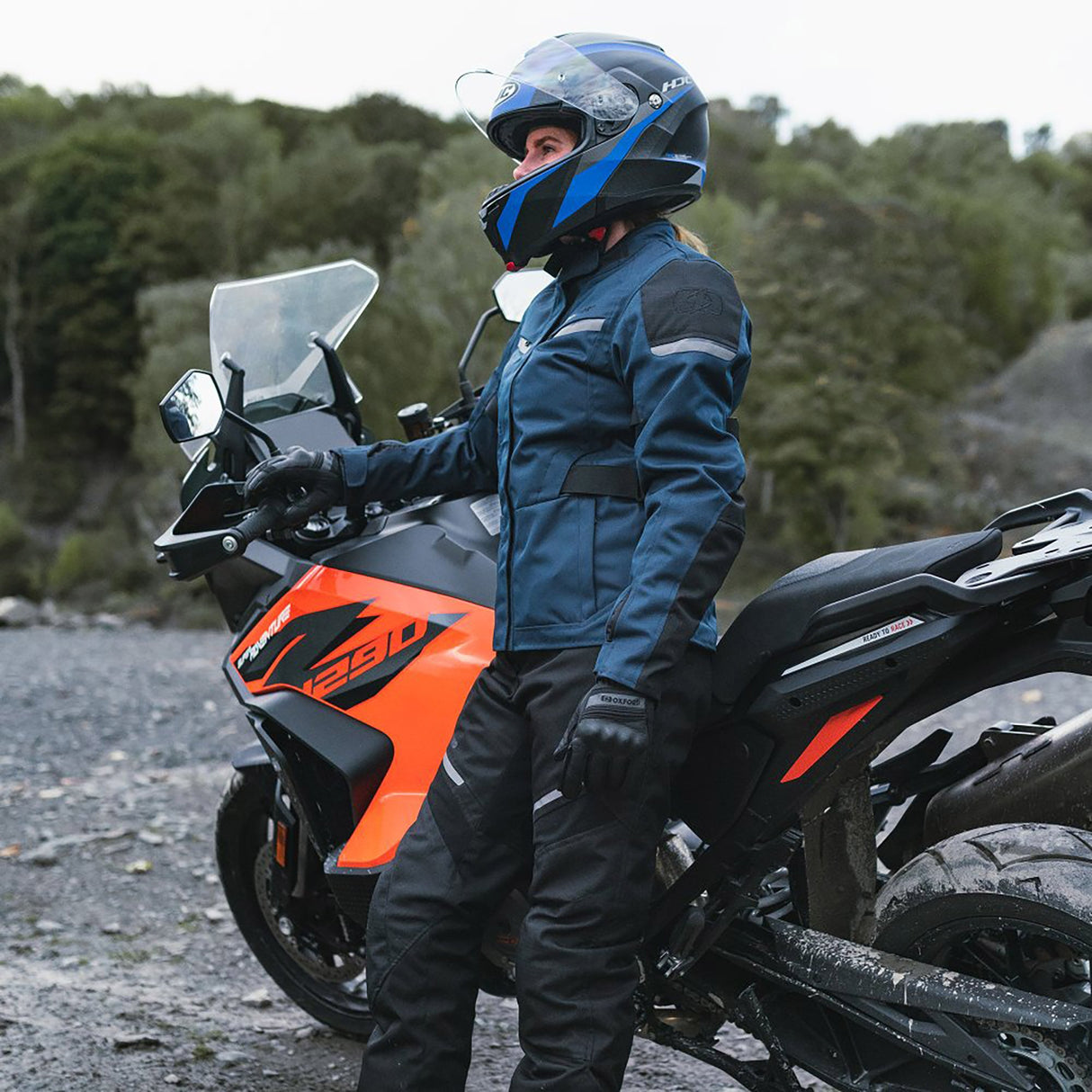 Oxford Dakota 3.0 Ladies Motorcycle Jacket Navy