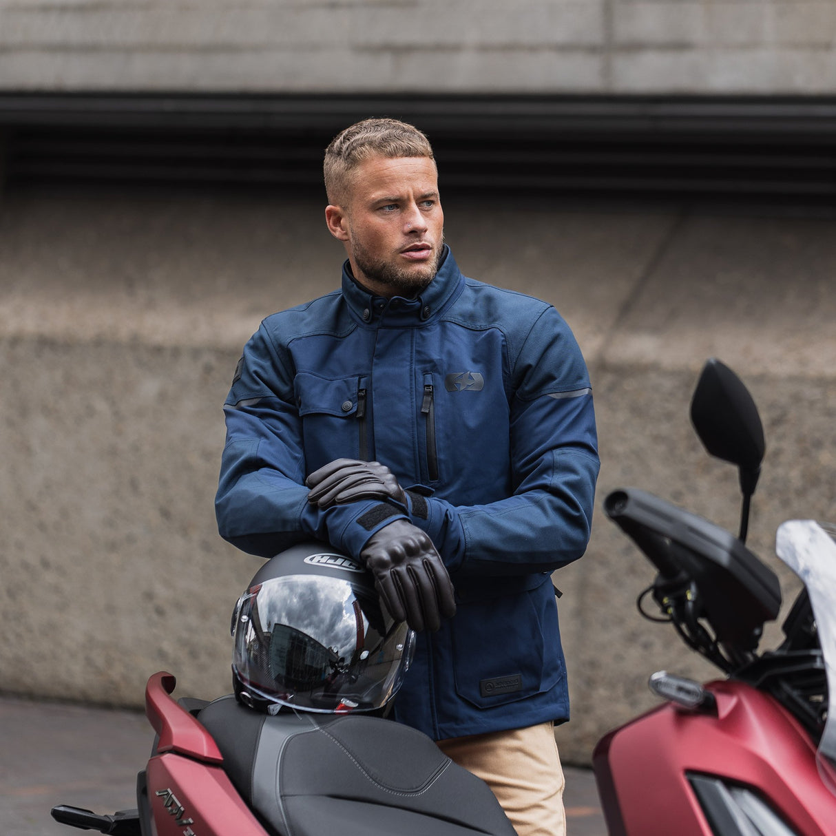 Oxford Barkston D2D Men's Motorcycle Jacket Navy