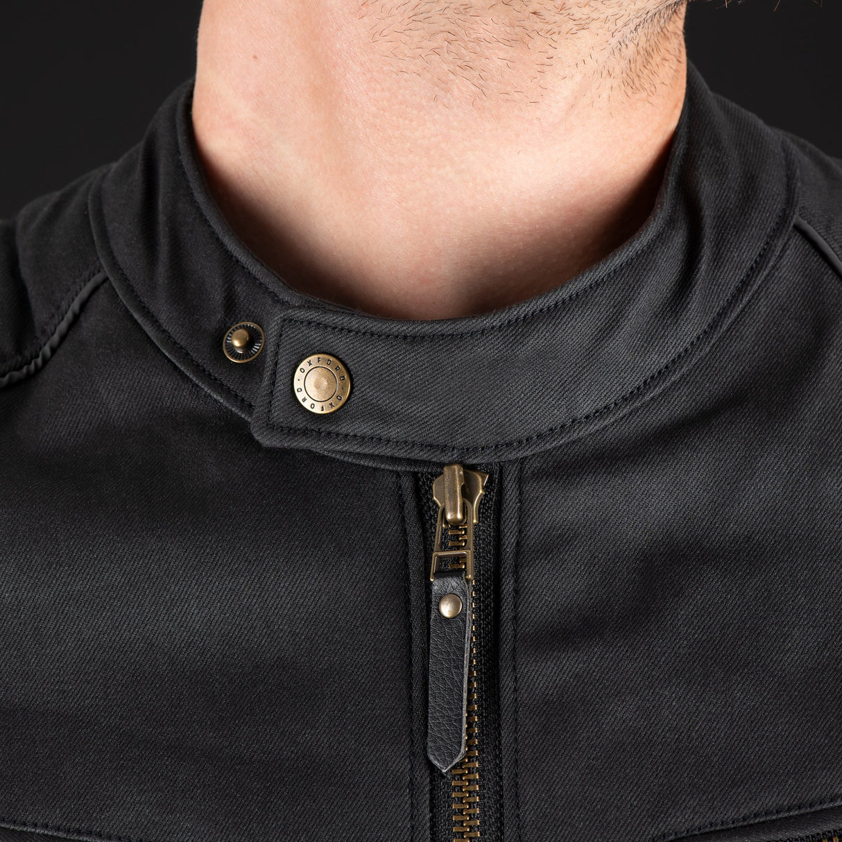 Oxford Holborn Motorcycle Men's Jacket Stealth Black