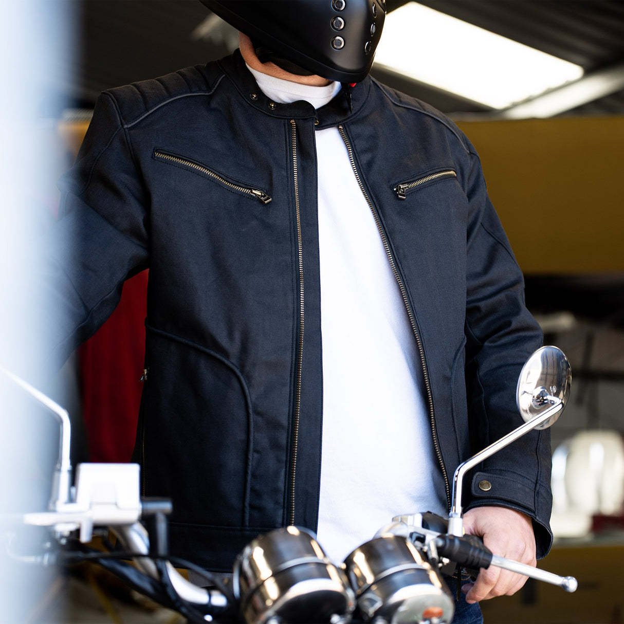 Oxford Holborn Motorcycle Men's Jacket Stealth Black