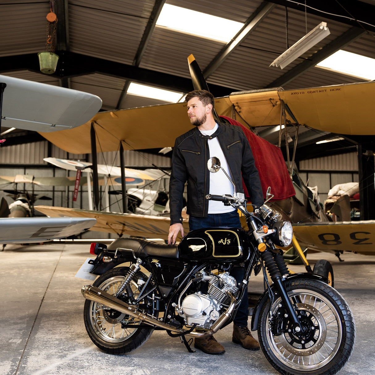 Oxford Holborn Motorcycle Men's Jacket Stealth Black