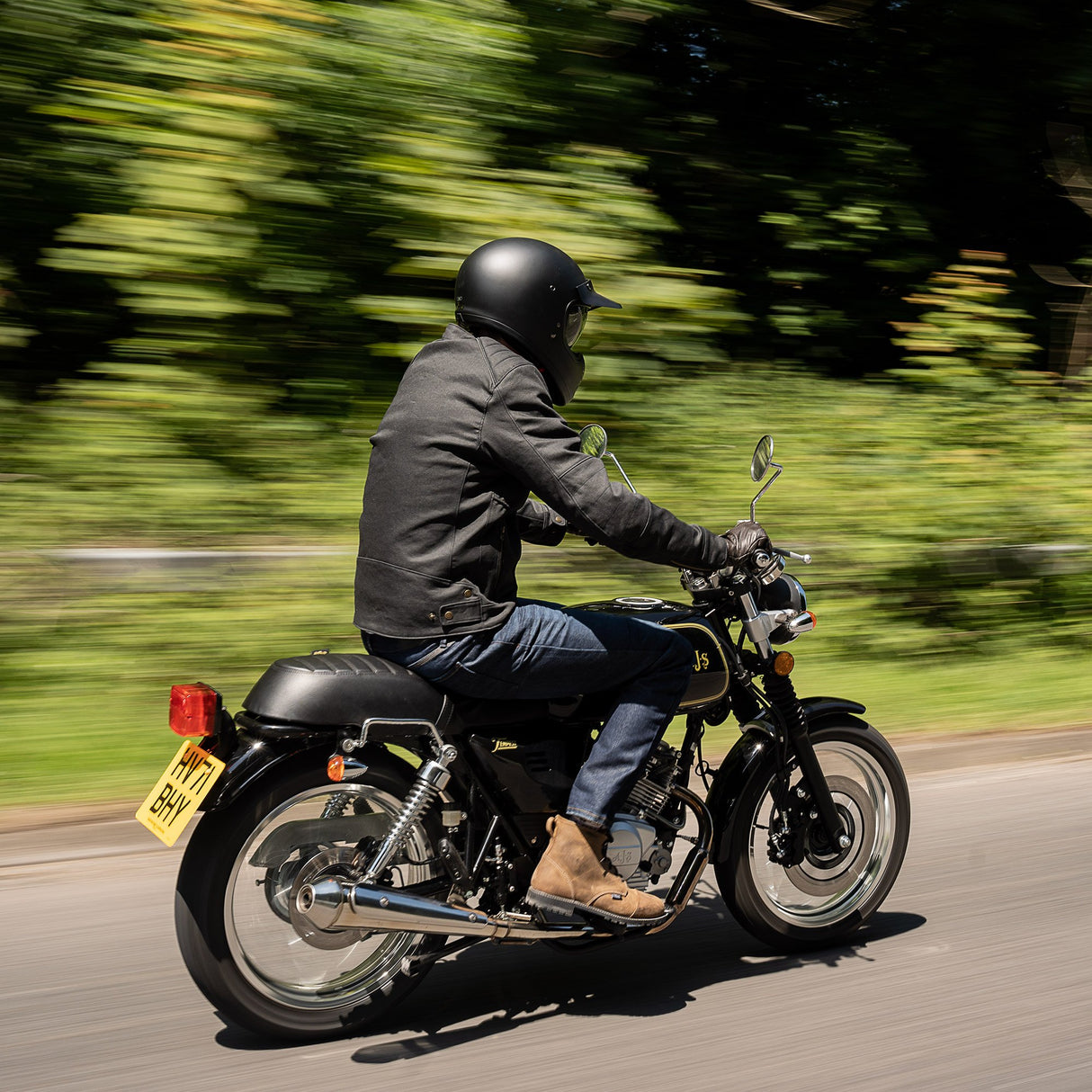 Oxford Holborn Motorcycle Men's Jacket Stealth Black