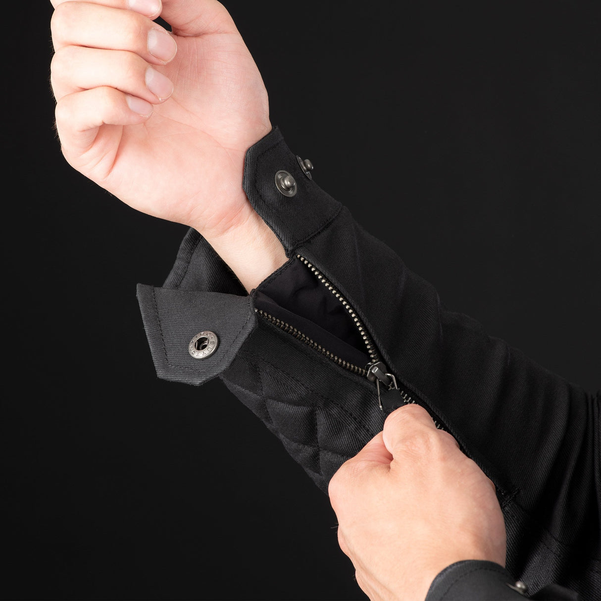 Oxford Hardwick Men's Motorcycle Jacket Black