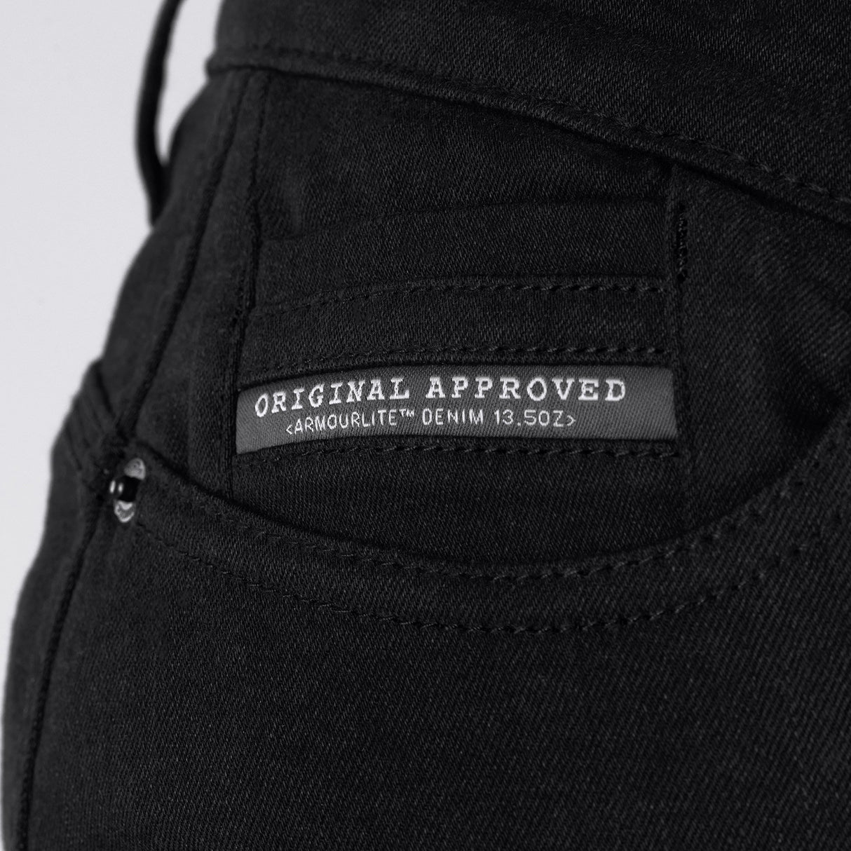 Oxford Original Approved AA Super Stretch Women's Motorcycle Jeans Black