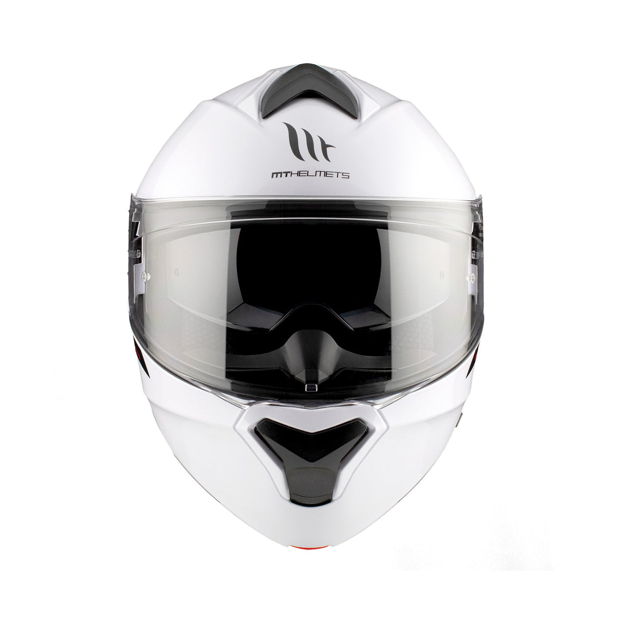 MT Genesis SV Solid A0 Gloss Pearl White Motorcycle Helmet