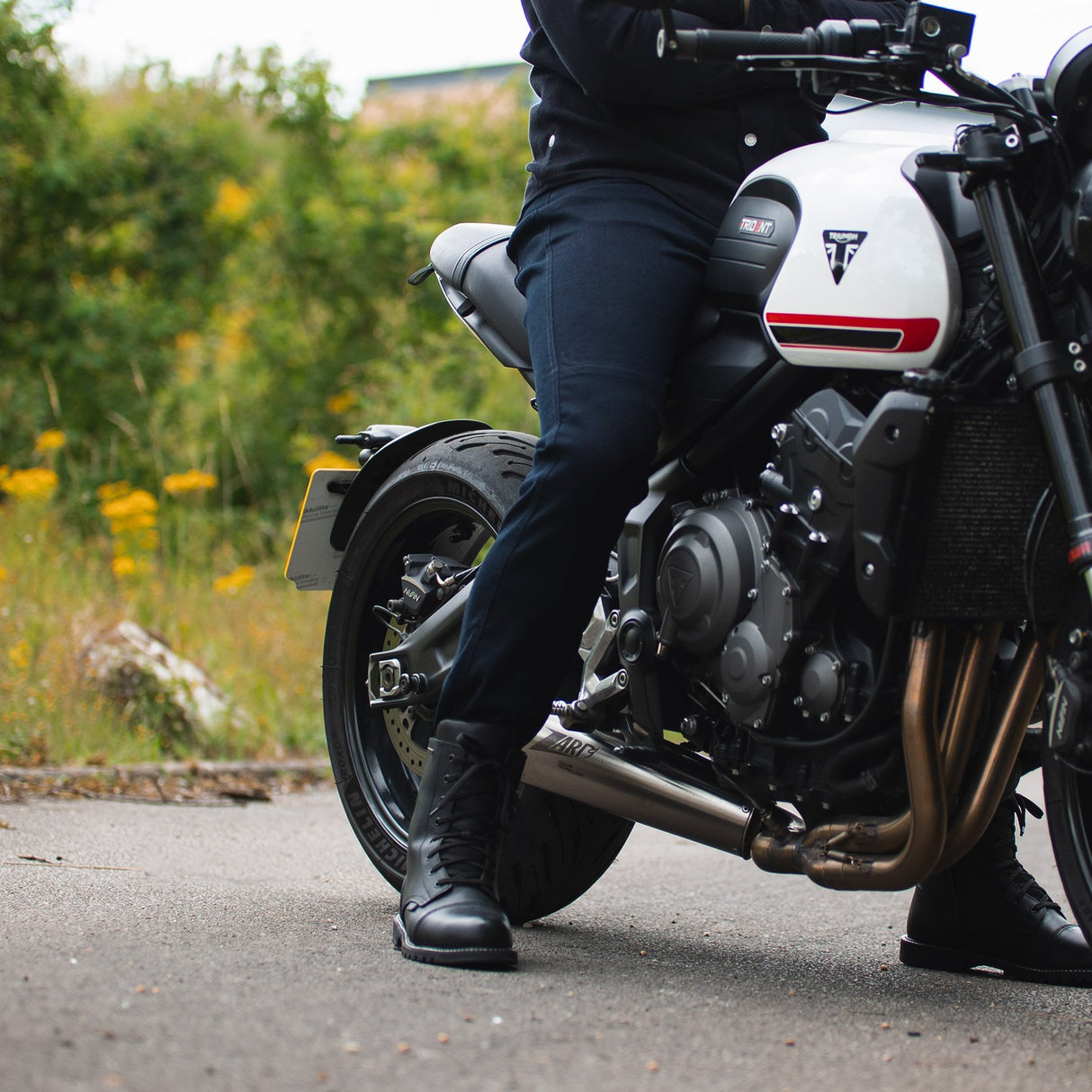 Oxford Original Approved Super Stretch Men's Motorcycle Jeans Slim Indigo