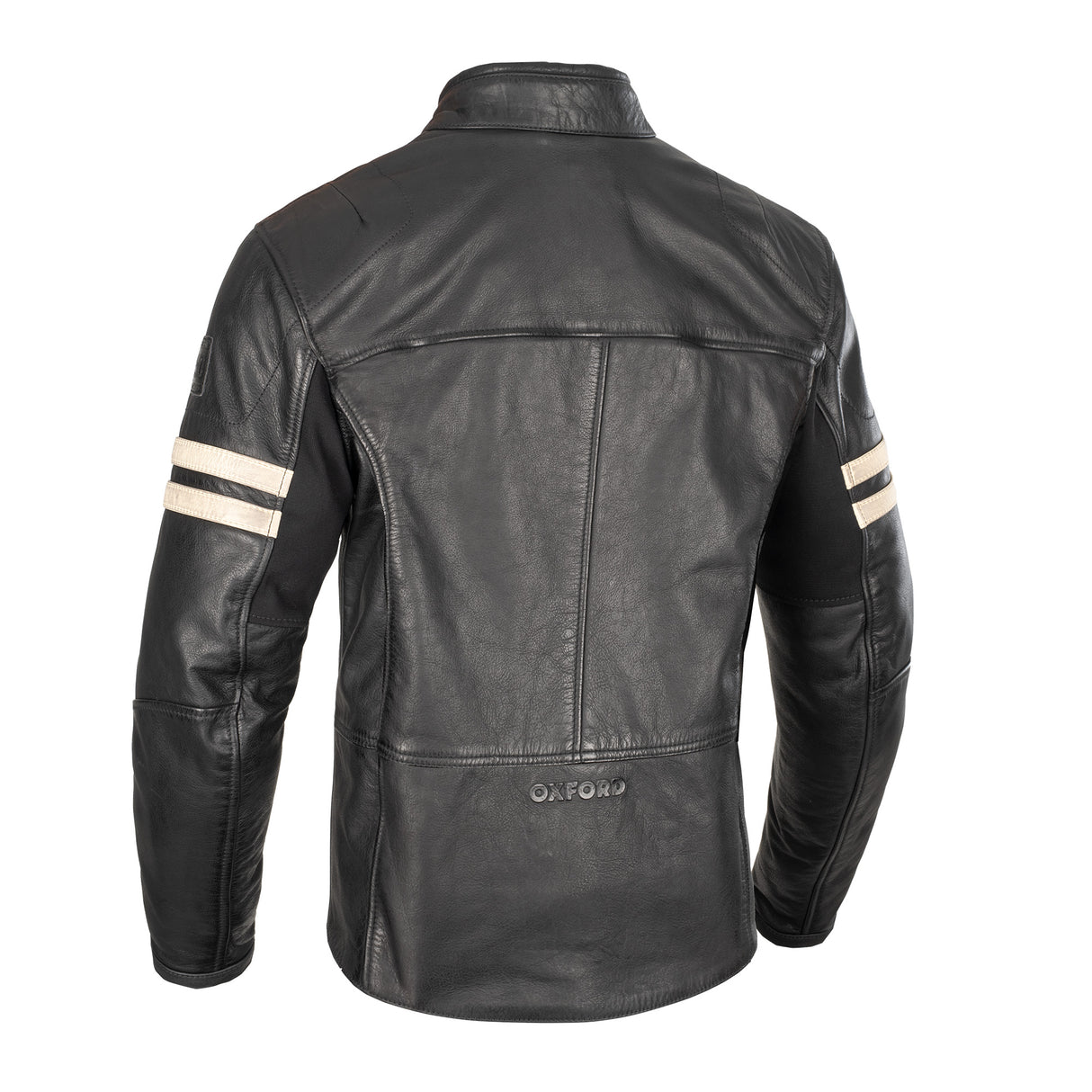 Oxford Holton Men's Leather Motorcycle Jacket Black