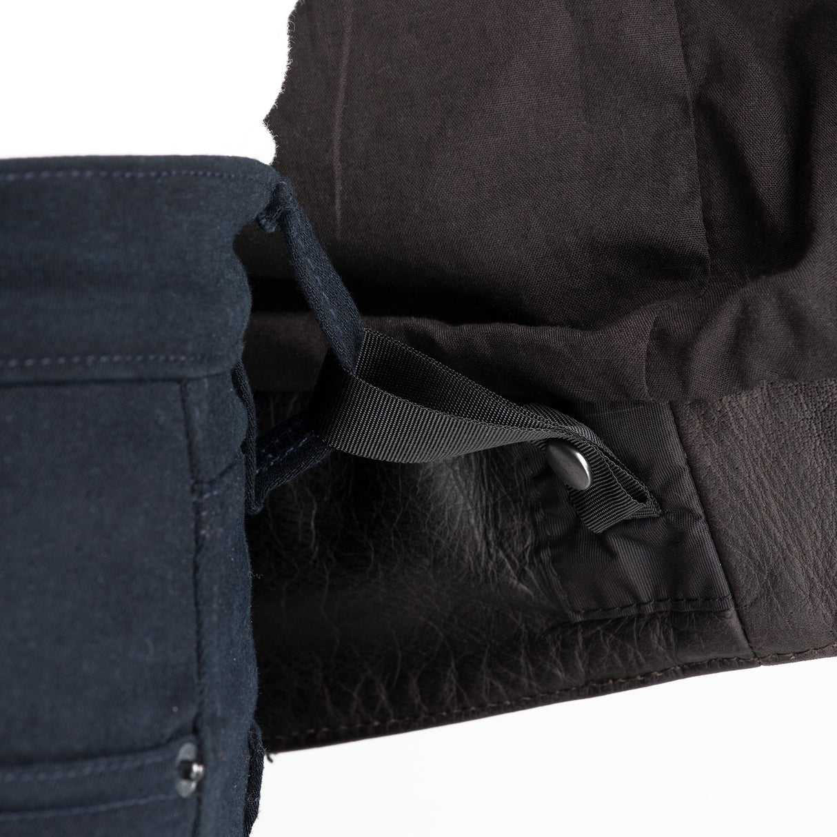 Oxford Holton Men's Leather Motorcycle Jacket Brown