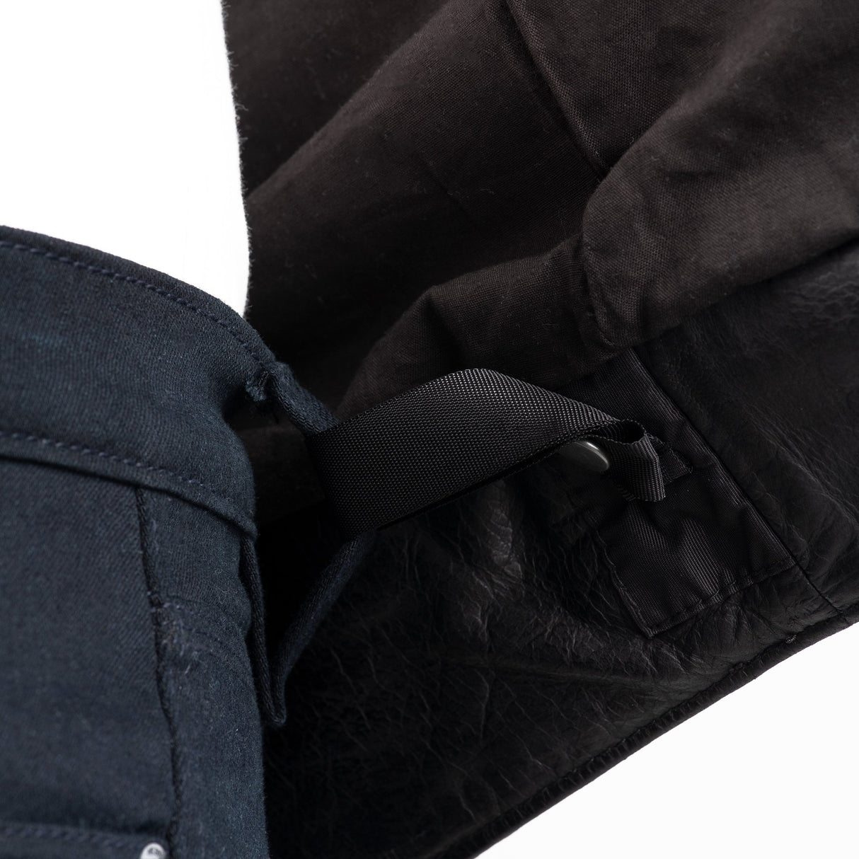 Oxford Holton Men's Leather Motorcycle Jacket Black