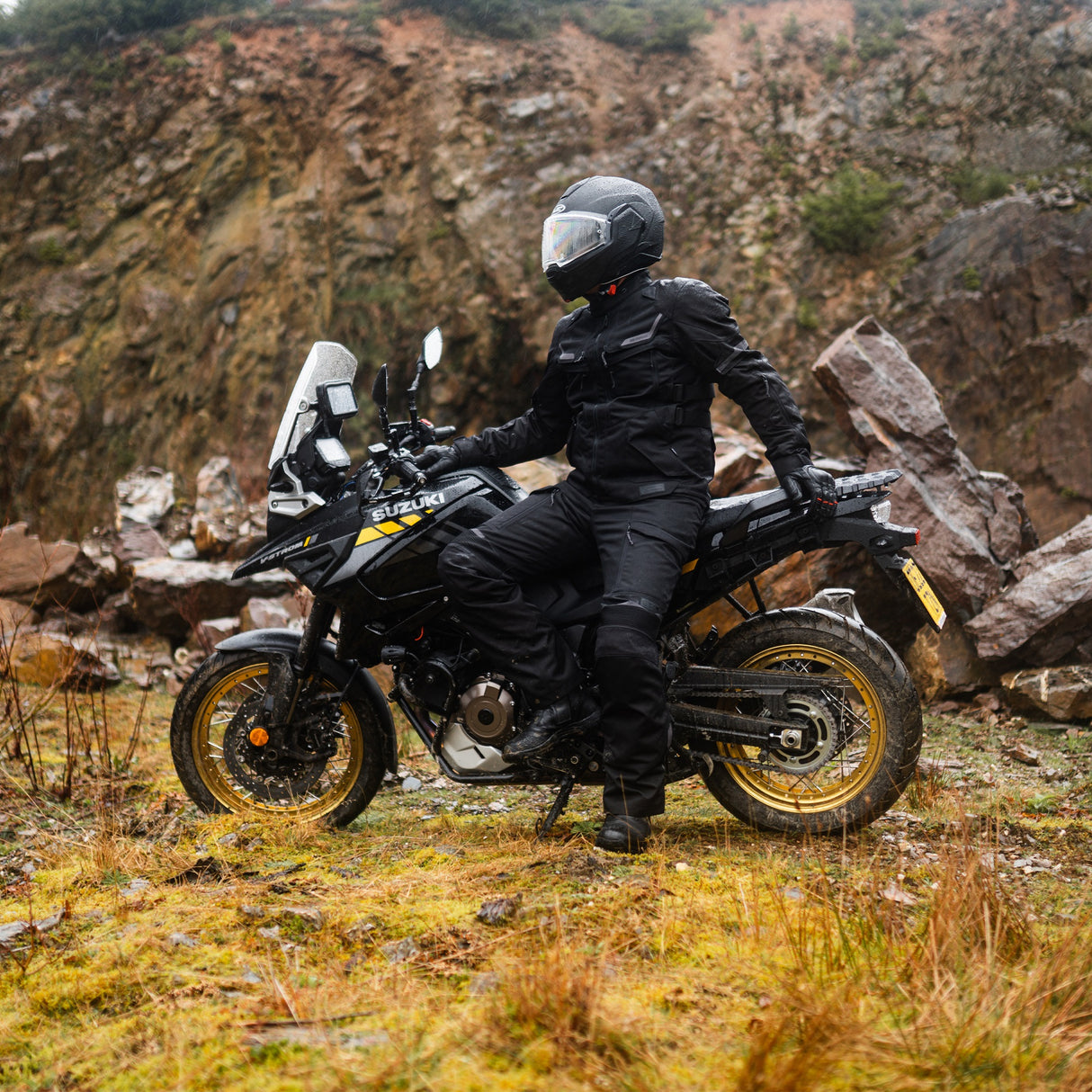 Oxford Rockland Men's Motorcycle Jacket Black