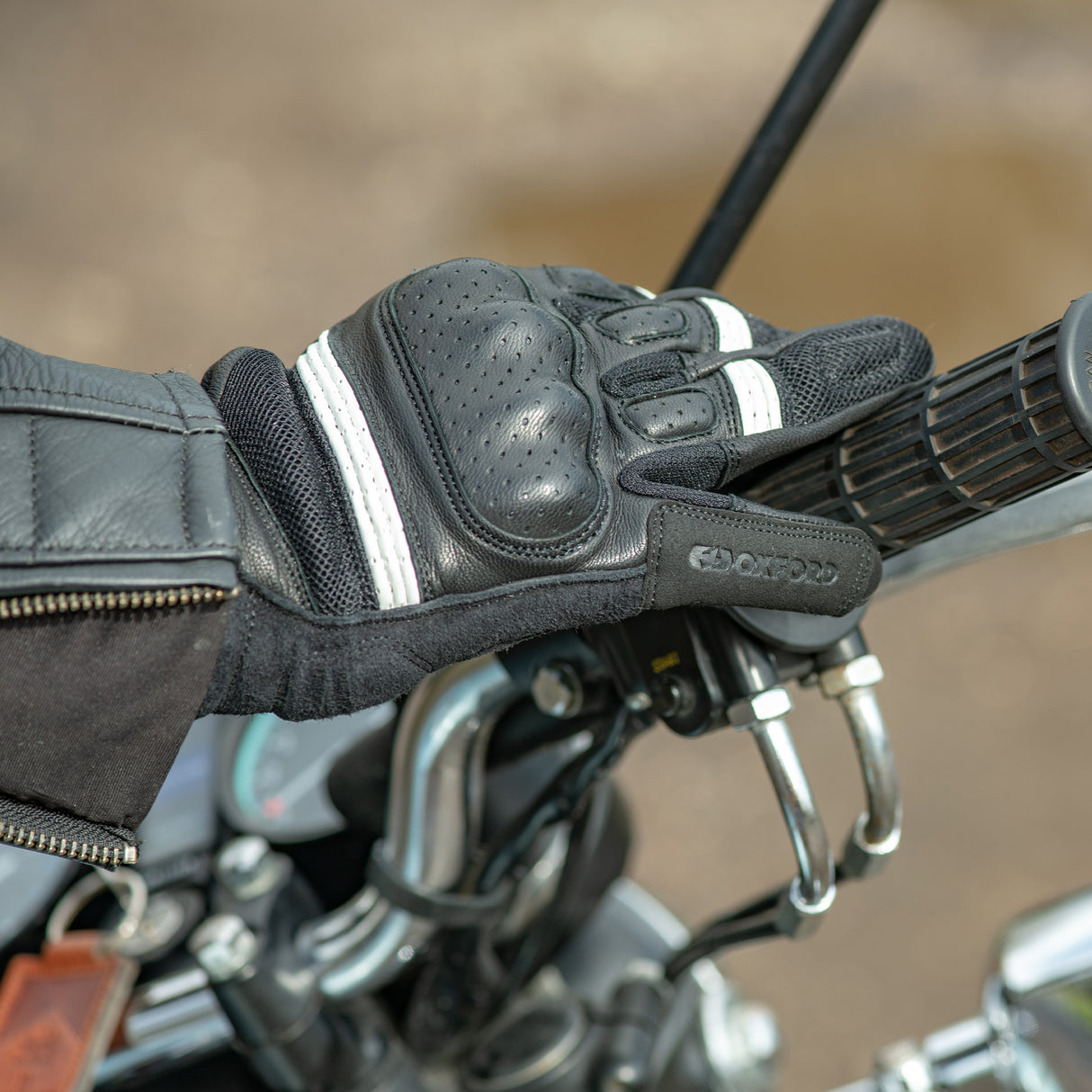 Oxford RP-6S Ladies Motorcycle Gloves Black/White