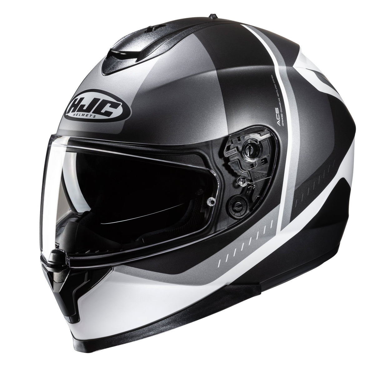 HJC C70N Alia MC5SF Black Motorcycle Helmet Metallic Silver Grey