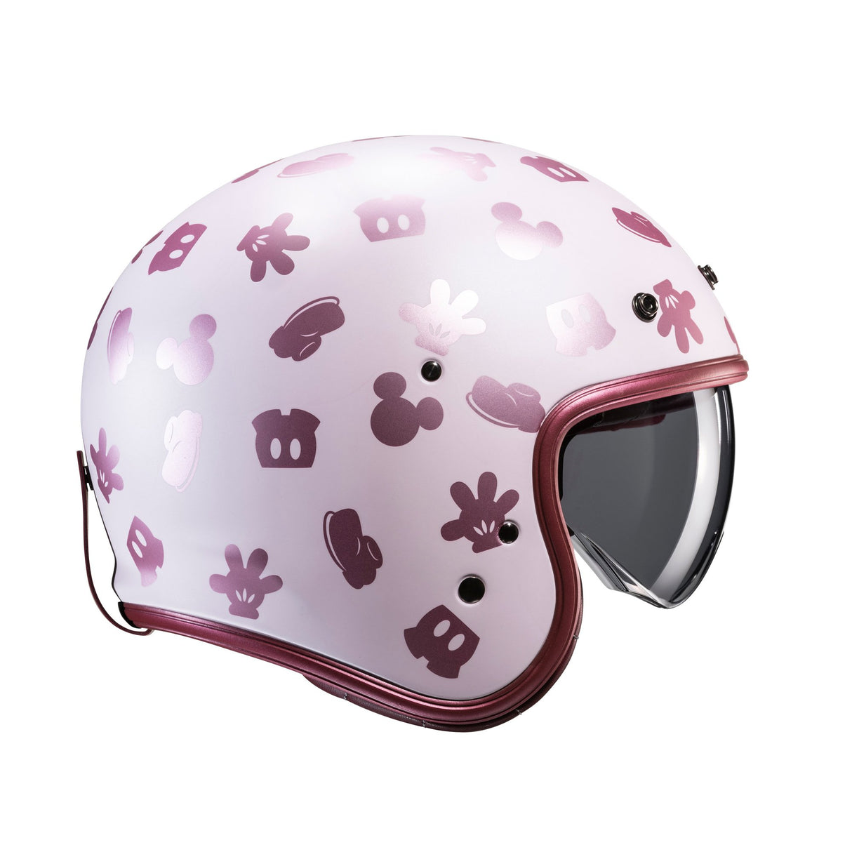 HJC V31 Disney Mickey MC8SF Pink Motorcycle Helmet