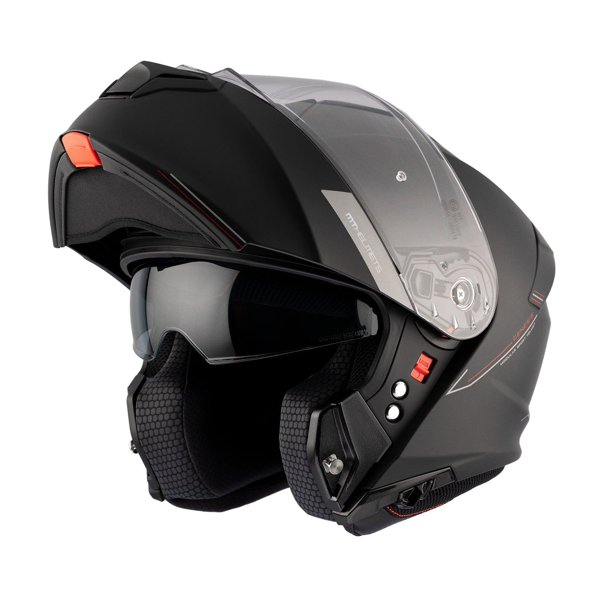 MT Genesis SV Solid A1 Matt Black Motorcycle Helmet