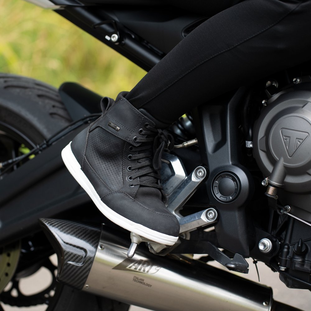 Oxford Womens Kickback Air Motorcycle Boots Black