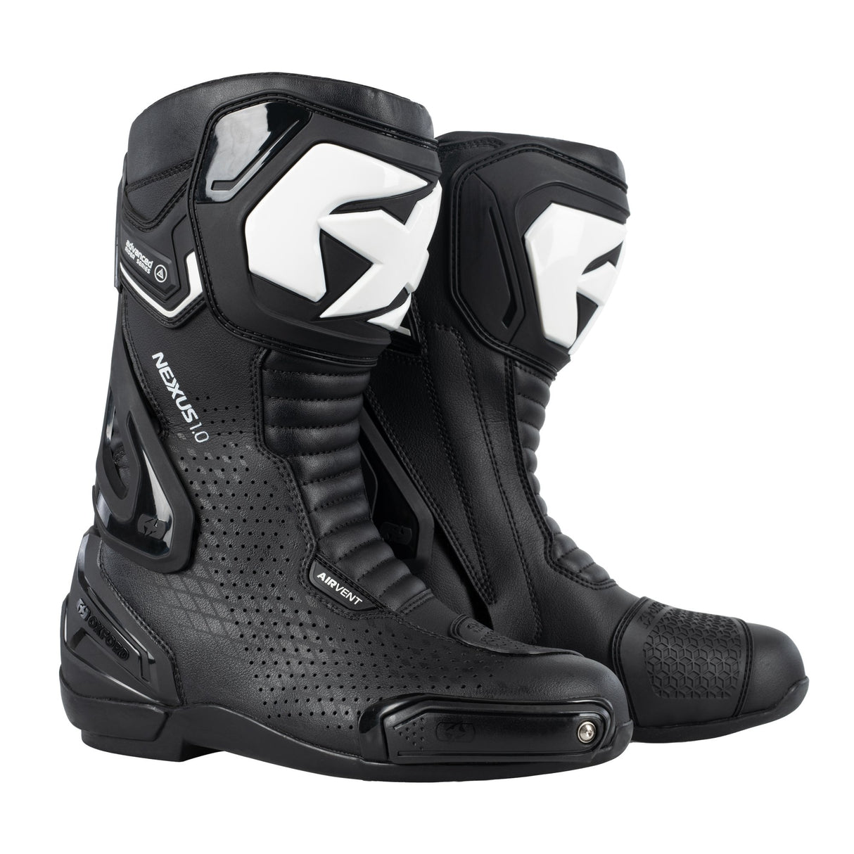 Oxford Nexus 1.0 Air MS Boot Blk/Wht mens motorcycle