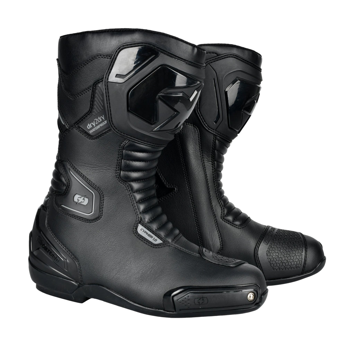 Oxford Cypher 1.0 D2D MS Boot Stealth Blk mens motorcycle sports boots