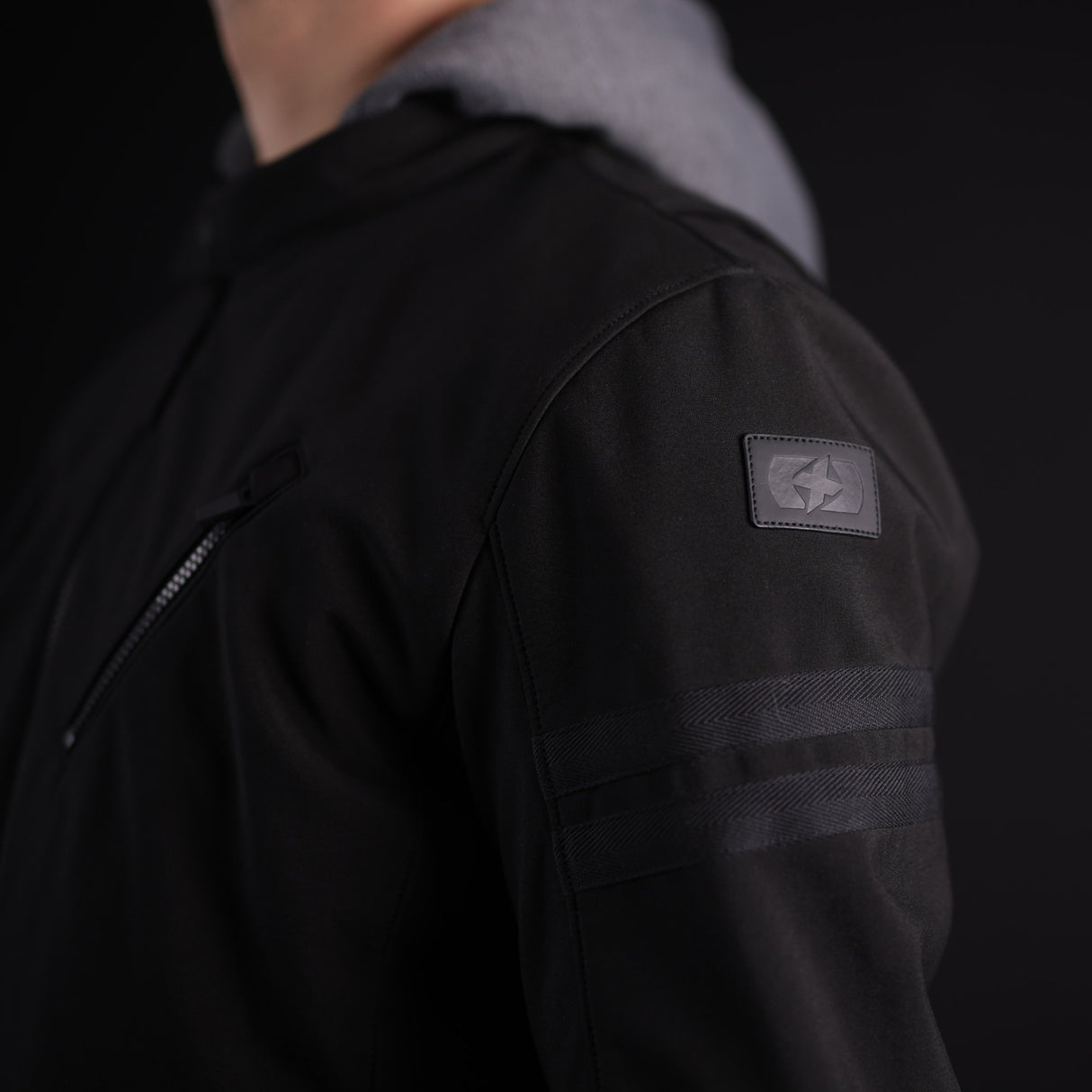 Oxford Faringdon Men's Motorcycle Jacket Stealth Black