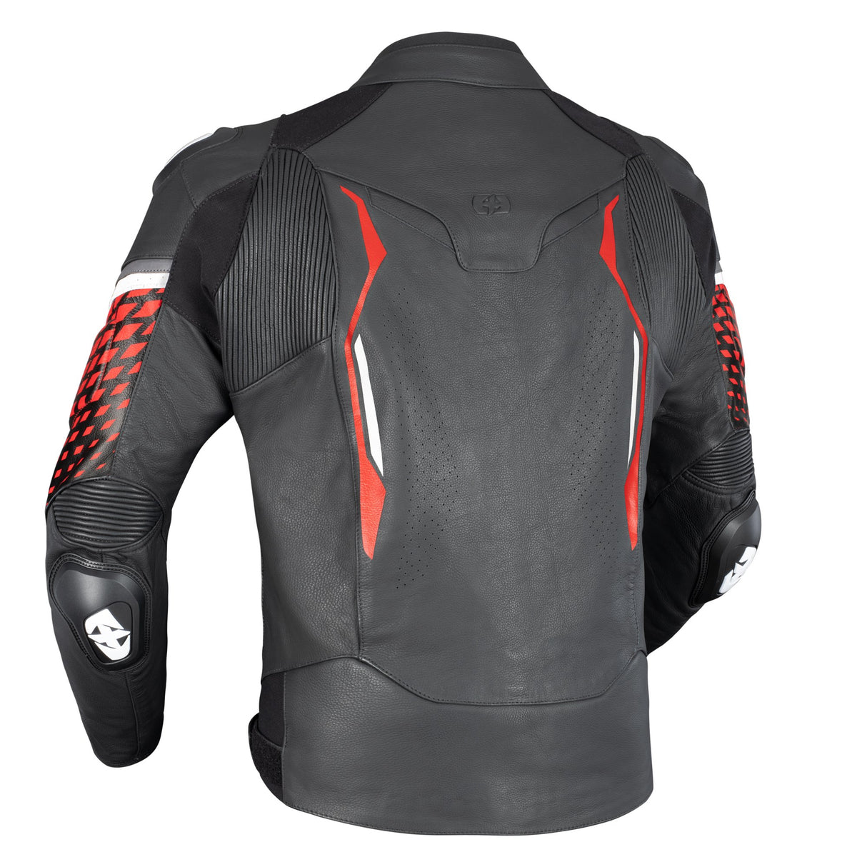 Oxford Nexus 1.0 Men's Leather Black/Red Motorcycle Jacket