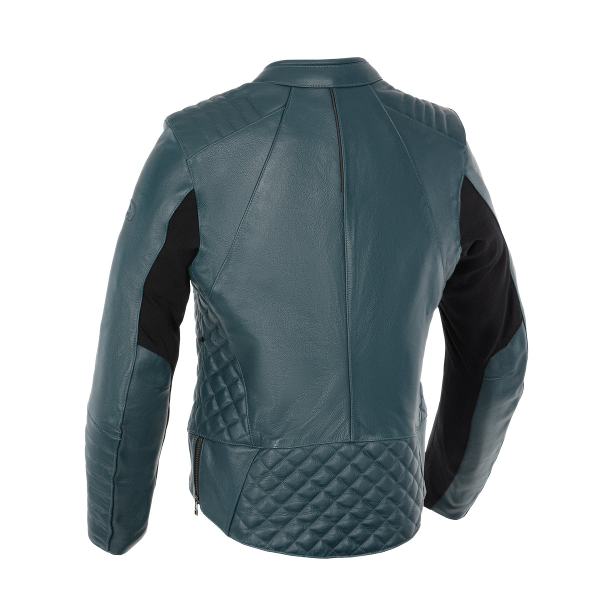 Oxford Radley Ladies Leather Motorcycle Jacket Teal