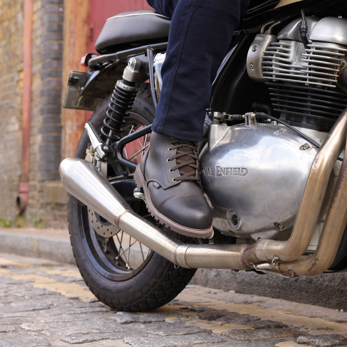 Oxford Merton 2.0 Motorcycle Boots Dark Brown