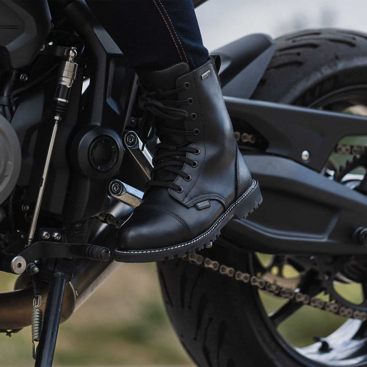 Oxford Womens Radley Motorcycle Boots Black