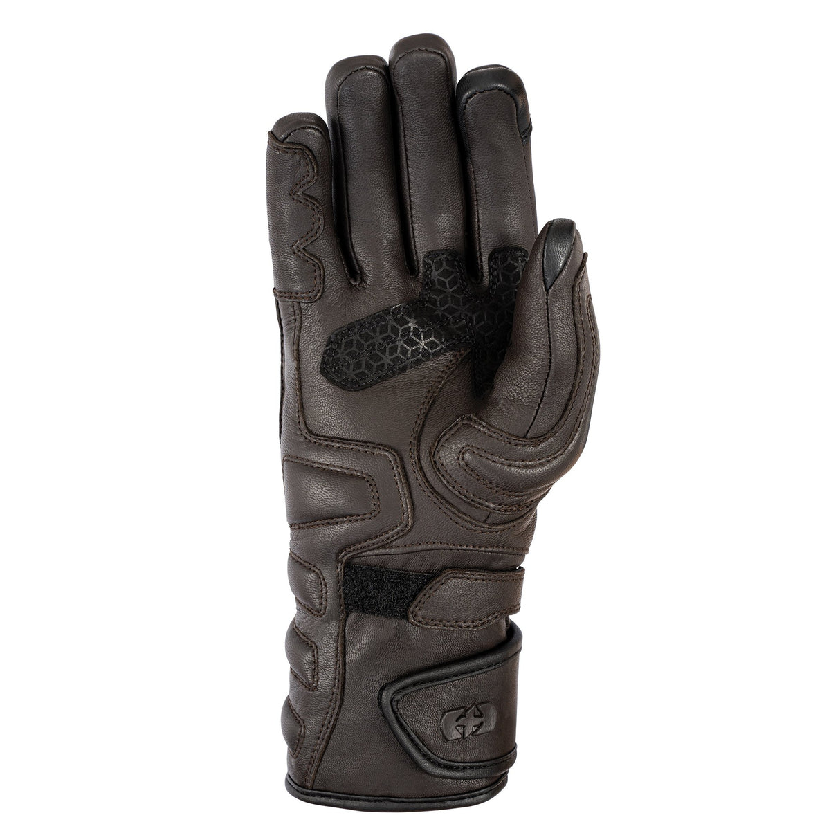 Oxford Hamilton Waterproof Leather Motorcycle Gloves Brown