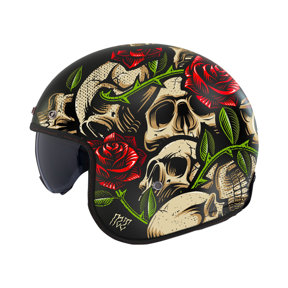 MT Le Mans 2 SV S Breakout B9 Matt Black Red Motorcycle Helmet