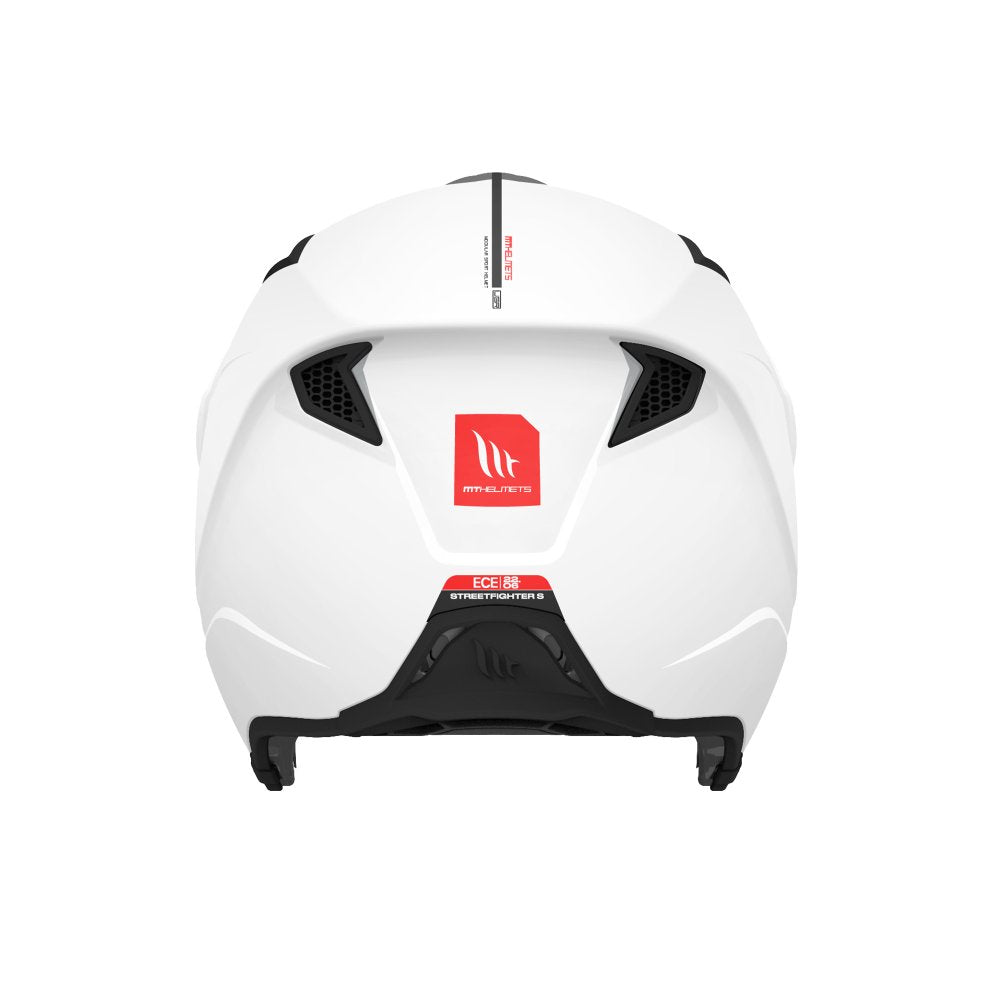 MT Streetfighter SV S Solid A0 Gloss Pearl Motorcycle Helmet